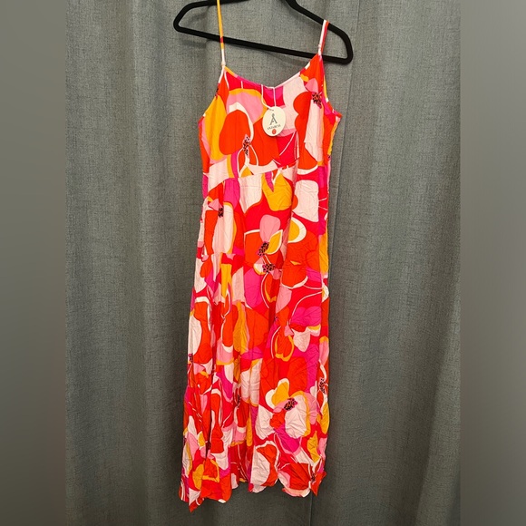 NWT ANRABESS Women Summer Casual Loose Sleeveless Sundress Spaghetti Strap - Picture 7 of 9